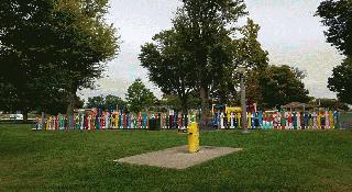 City Park Picket Fence Display Donated by Tipton IU Health